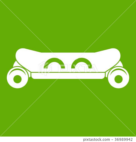 Skateboard deck icon green Skateboard deck icon green 36989942