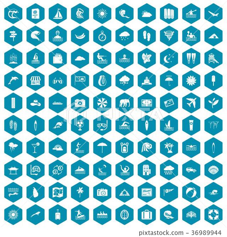 100 surfing icons sapphirine violet 36989944