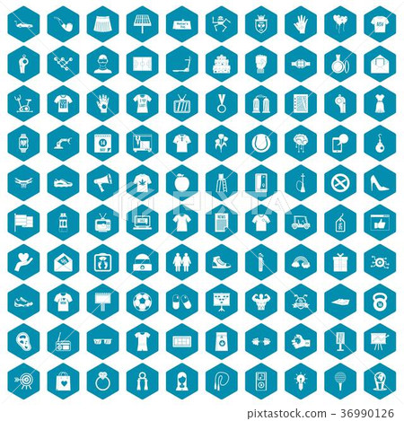 100 t-shirt icons sapphirine violet 36990126