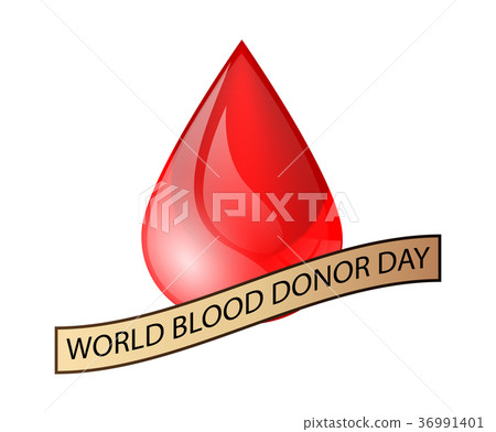 World blood donor day isolated white 36991401