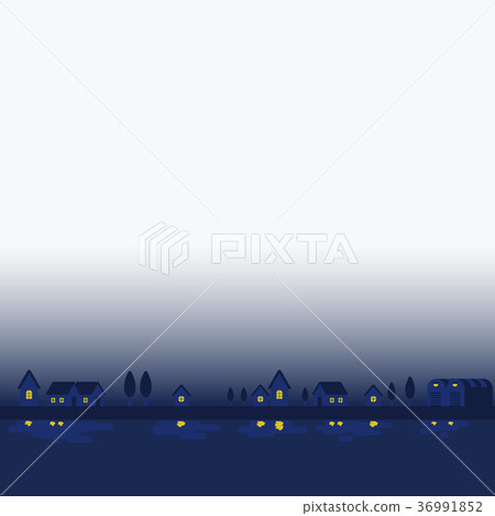城市景觀 夜景 小鎮 36991852