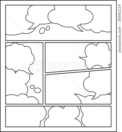 Comic frame blowout 36992224