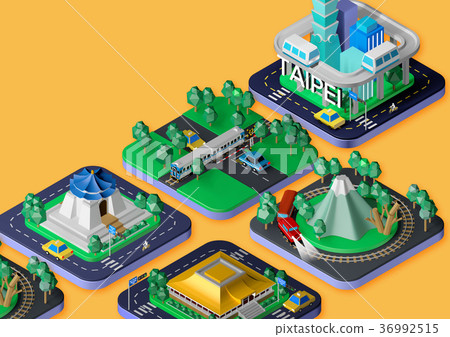 台灣風景圖騰 36992515