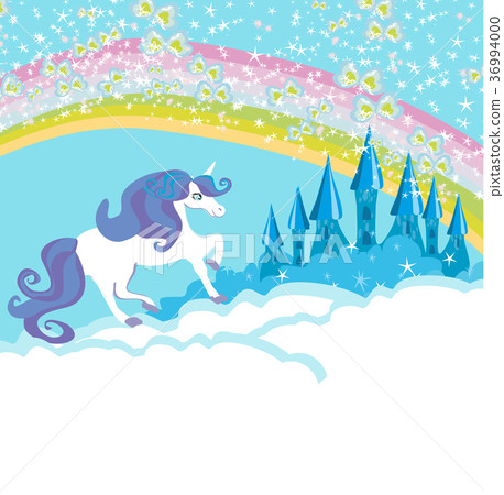 Card with a cute unicorn Card with a cute unicorn 36994000
