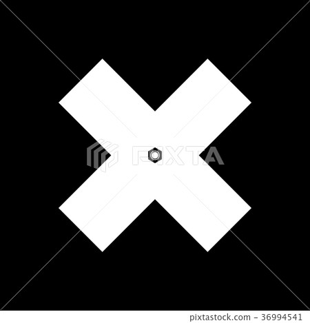 Delete sign, Crosswise Sign Delete sign, Crosswise Sign 36994541