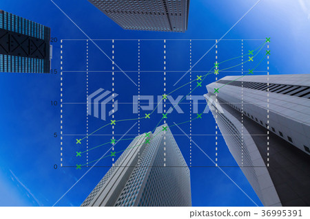 東京摩天大樓圖業務 36995391