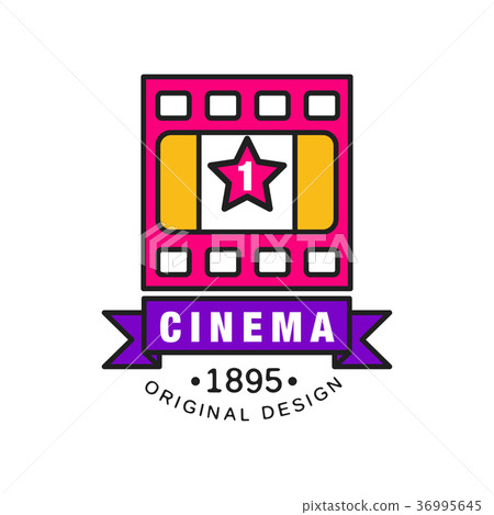 Stylish logo design template for cinema or movie Stylish logo design template for cinema or movie 36995645
