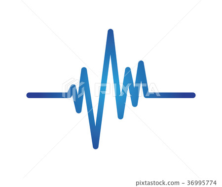 Art design heartbeat pulse 36995774