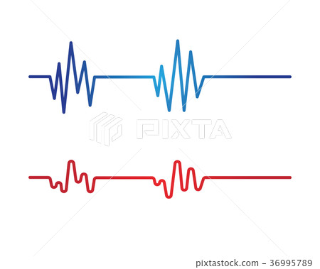 Art design heartbeat pulse Art design heartbeat pulse 36995789