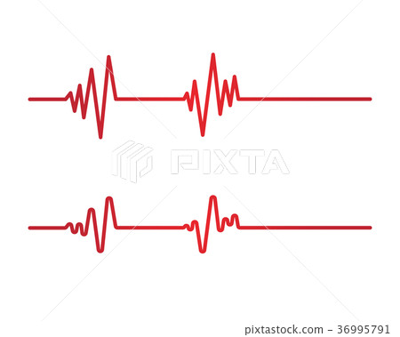 Art design heartbeat pulse Art design heartbeat pulse 36995791