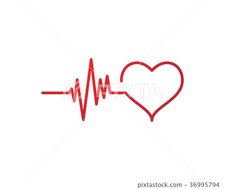 Art design heartbeat pulse 36995794