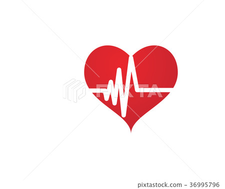Art design heartbeat pulse 36995796