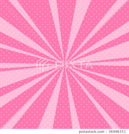 Pink Pop Art Retro Background with Sunbeams Pink Pop Art Retro Background with Sunbeams 36996351