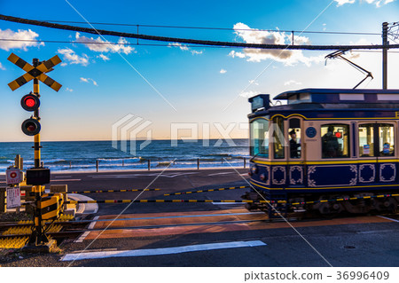 《神奈川縣》江之電・鎌倉高中交叉口《湘南》 36996409