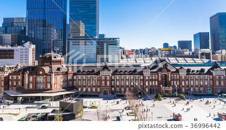 Tokyo Station Marunouchi station square completed Tokyo Station Marunouchi station square completed 36996442