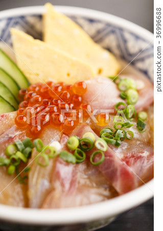 Seafood bowl vertical photograph 36996688