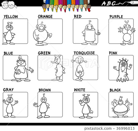 educational basic colors set coloring book 36996813