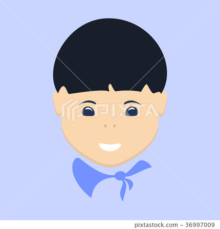 Asian Boy Face Isolated Asian Boy Face Isolated 36997009