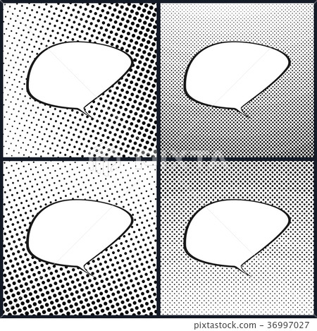 Set of Retro Style Speech Bubble, Pop Art - Stock Illustration ...