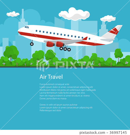 Flyer Airplane Flies to the West Flyer Airplane Flies to the West 36997145