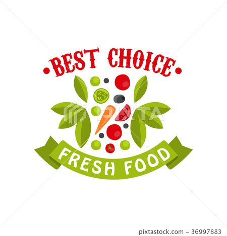 Best choice, fresh food badge for healthy food Best choice, fresh food badge for healthy food 36997883