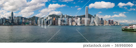 希望從九龍半島出發的香港景觀 36998060