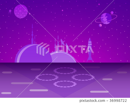 Space base on the planet. Colonization. Futurism 36998722