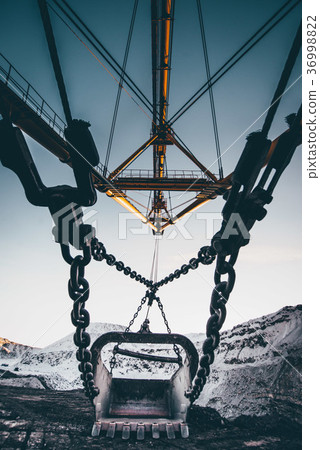 coal mining open pit 36998822