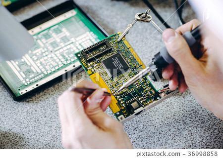 microchip production factory microchip production factory 36998858