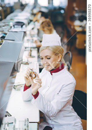 factory electronics worker 36998870