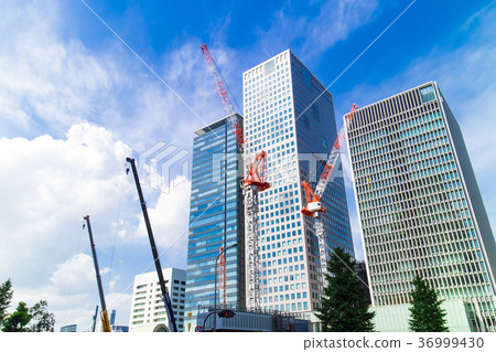 Construction site of office town 36999430