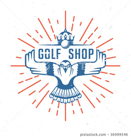 Vector Retro Illustration of Golf Badge Vector Retro Illustration of Golf Badge 36999546