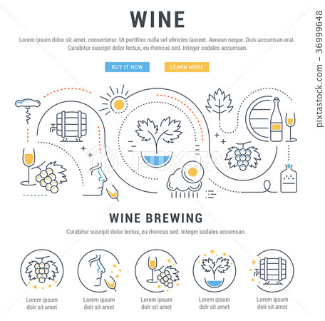 Wine Banner for Website Banner and Landing Page 36999648