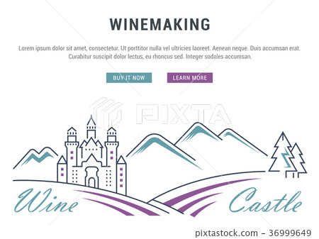 Wine Banner for Website Banner and Landing Page 36999649