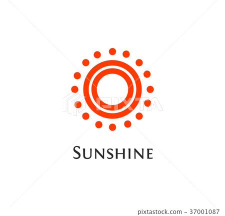 Isolated abstract round shape orange color logo - Stock Illustration ...