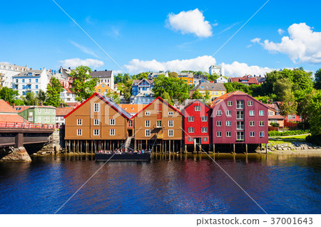 Colorful old houses, Trondheim Colorful old houses, Trondheim 37001643