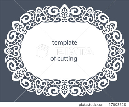 Greeting card of the oval shape 37002828