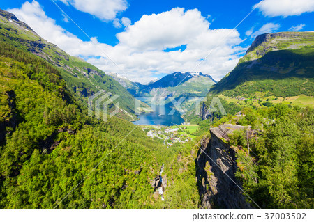 Geiranger at Geirangerfjord, Norway 37003502