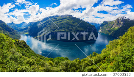 Geiranger at Geirangerfjord, Norway Geiranger at Geirangerfjord, Norway 37003533
