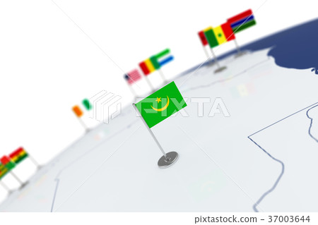 Mauritania flag 37003644