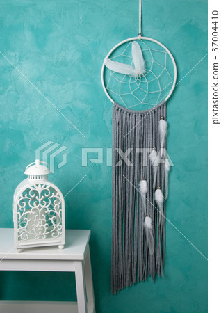 White gray dream catcher 37004410