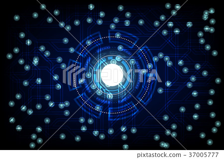 abstract future circle technology concept - Stock Illustration ...