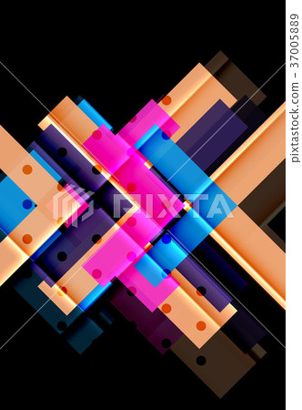 Color arrows on black background 37005889
