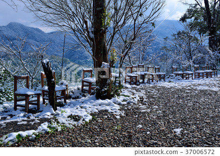 Snow, snowing, countryside, horizon, mountain, winter, winter, forest, tree, taiwan, peach garden, fresh, nature, 37006572