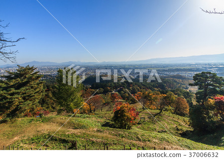 Scenery seen from the main circle trace of autumn Kasugayama Castle 37006632