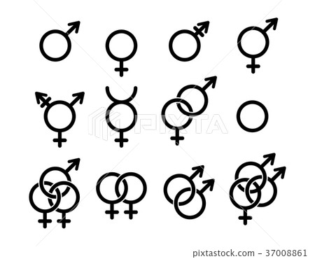 Sex orientation icons 37008861