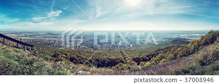 Panoramic view of the Nitra city from Zobor hill Panoramic view of the Nitra city from Zobor hill 37008946