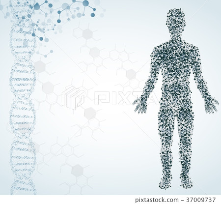 Abstract medical isolated background with male fig Abstract medical isolated background with male fig 37009737