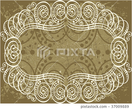 Decorative frame with pattern Decorative frame with pattern 37009889