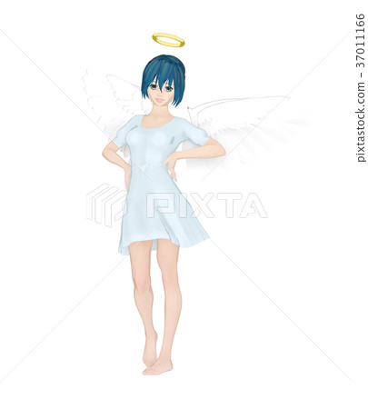 Cute angel fairy fairy perming2DCG illustration material 37011166